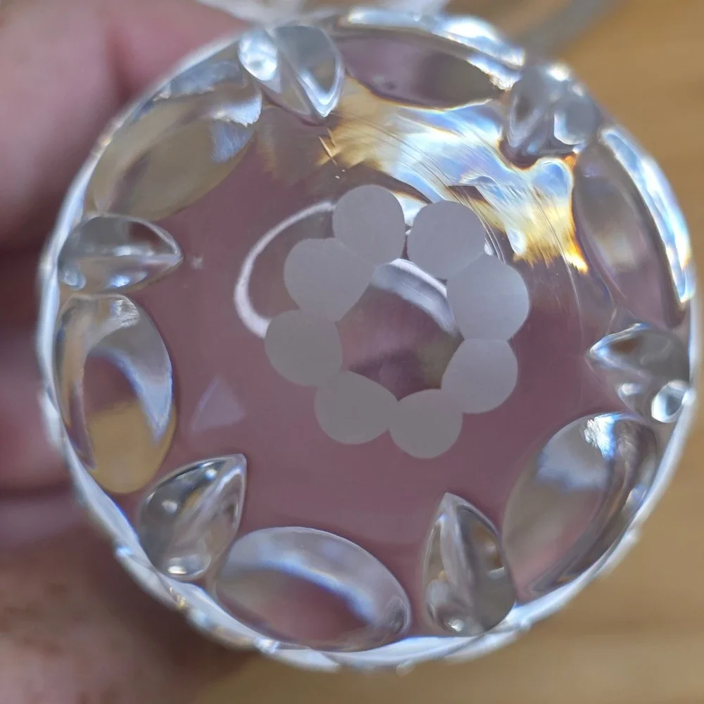 Vintage Rogaska Gallia Hand Blown Crystal Ships Decanter & Stopper 10 1/2
